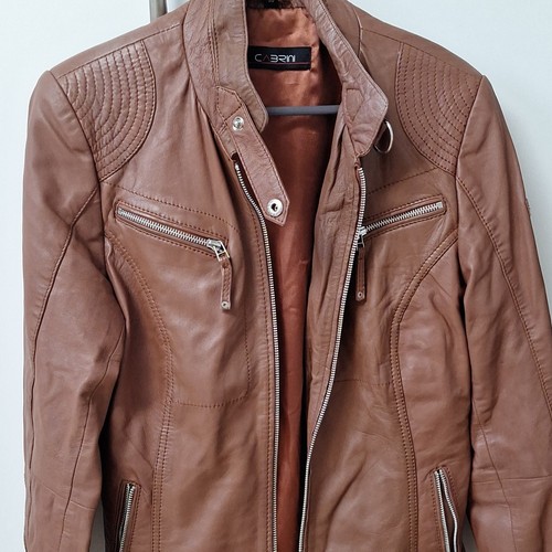 Cabrini damen lederjacke biker - cabrini,