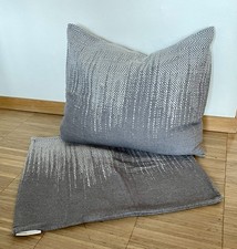 2 Stück David Fussenegger Deco Kissenhülle grau ca. 50 x 60 cm