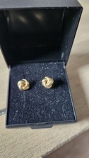 Gold 585 Knoten Ohrstecker.