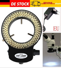 144 LED Mikroskop Ringlicht Ringleuchte Einstellbar Lampe für Stereo Mikroskope