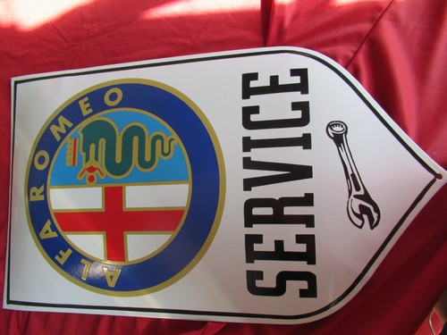Alfa romeo emailleschild - romeo,