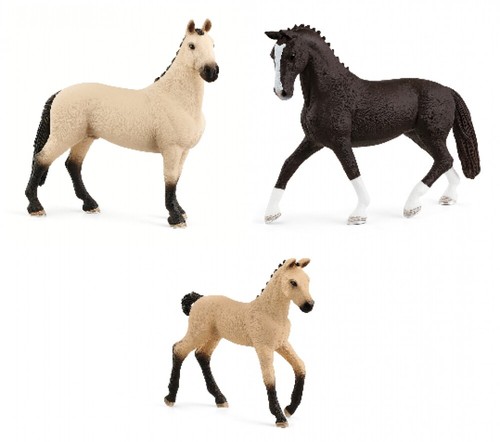 Schleich hannoveraner familie - hannoveraner,