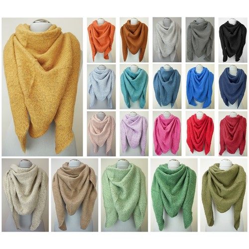 Xxl boucle dreieckstuch winter - dreieckstuch,
