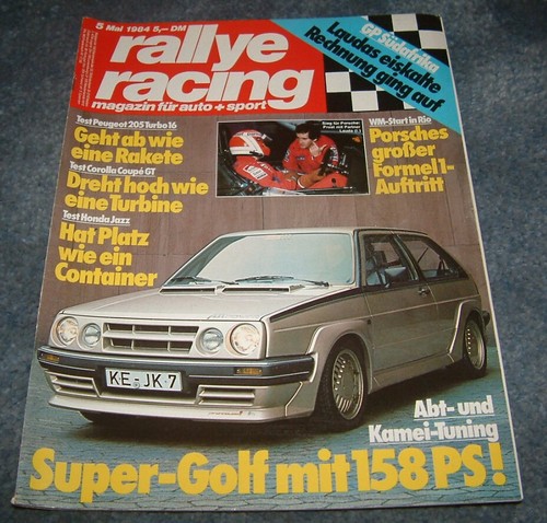 Rallye racing toyota - 5/84,