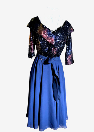 Bomak collection kleid blau - collection,