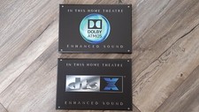 DOLBY VISION/ATMOS/DTS X/CANTON/YAMAHA Leinwand 20x30 cm Schild Logo/Bild