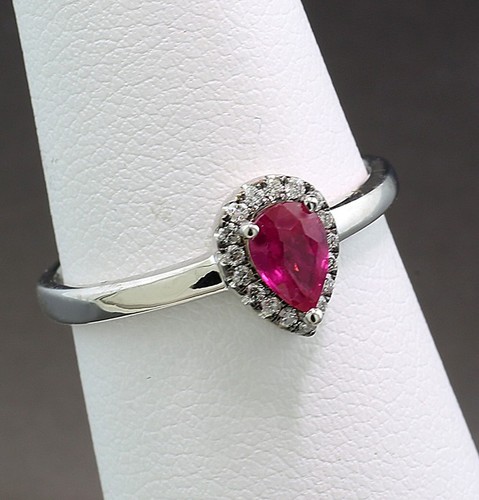 Top rubin diamant ring 750 - rubin,