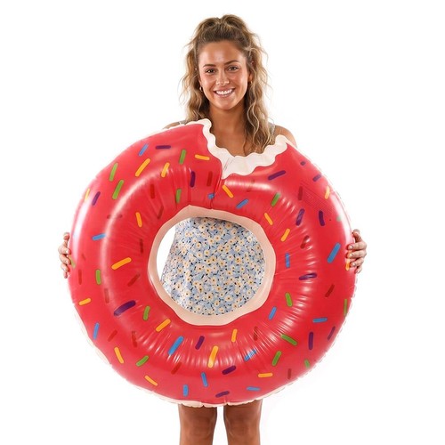 Aufblasbare donuts rosa - donuts,