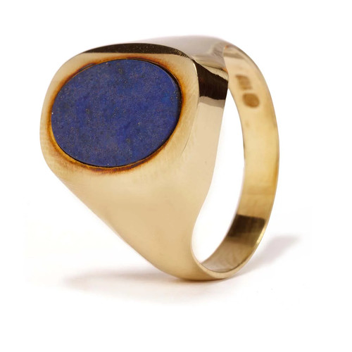 Siegelring aus 585er gelbgold - siegelring,