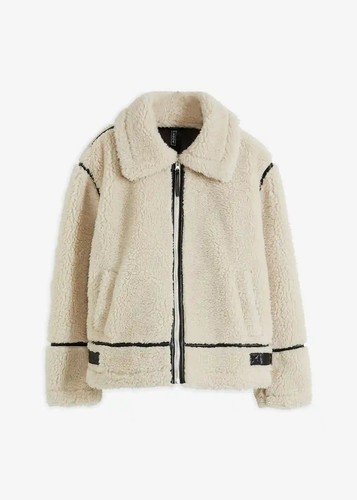 Jacke aus lammfellimitat - jacke, gr