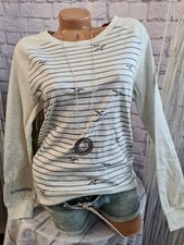 Kangaroos Sweatshirt Shirt Pullover grau gestreift 36 bis 50 (2 943)