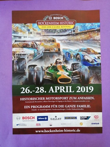 Rennplakat jim clark revival - rennplakat,