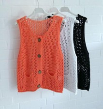 Ärmellose Damen Strick Weste