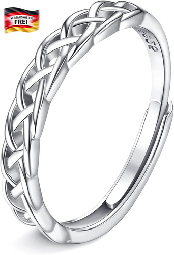Verstellbarer silberring damen - verstellbarer,