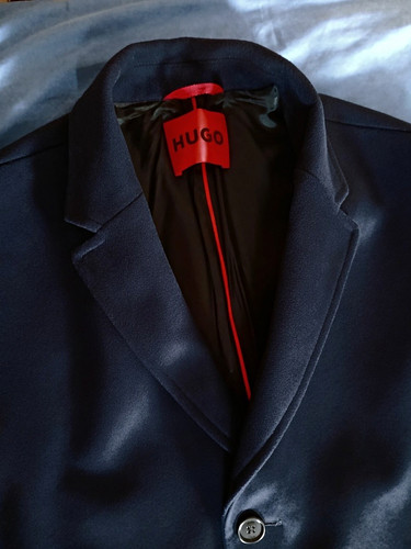 Hugo herren mantel blau - blau, gr.