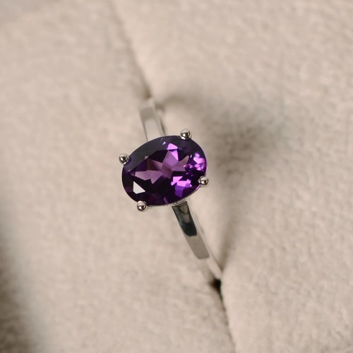 Lila amethyst ring sterling - lila, ring,