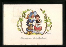 Künstler-AK Liesel Lauterborn: Schwarzbraun ist die Haselnuss 1940 