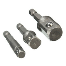 Stecknuss-Adapter-Set & Steckschlüssel Bit Nuss für Bohrmaschine / Akkuschrauber