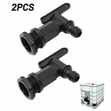 2X Auslaufhahn Wasser Hahn IBC 3/4 Zoll Für Regentonne Regenfass Auslaufven