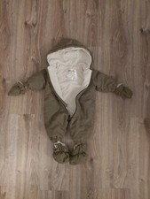 Lupilu Baby Winter Overall gefüttert mit Kapuze&Handschuhe (Olive, Size 62/68)