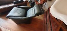 Erpo Relax Sessel mit Liege Funktion. 80er Leder schwarz. Made in Germany. 