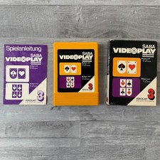 SABA Videoplay Spiel - Videocart 3 - Black Jack 17+4 - CIB komplett - Fairchild
