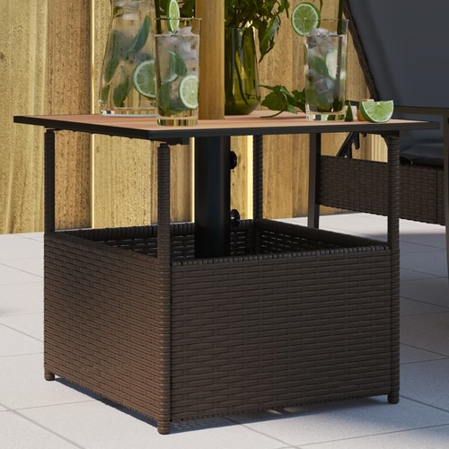Gartentisch mit schirmloch - mit,