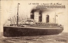 Ak Passagierschiff Ile de