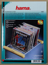 Hama 4 Stk. 48544 CD Rack Echtholz + Metall für 12 CD ROM. Tischständer