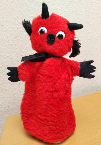 Teufel ddr handpuppe - teufel,