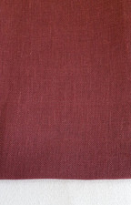 1 Rest Leinen Zählstoff Kreuzstich Hardanger sticken  wein rot, bordeaux