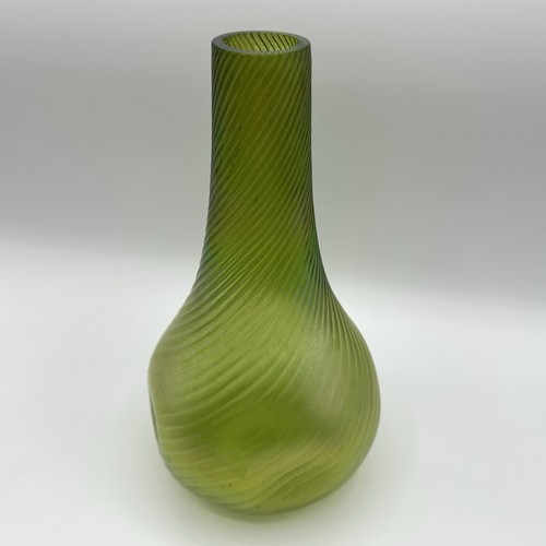 Vase jugendstil glas grün - vase,