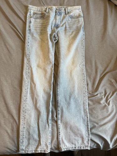 Men baggy washed jeans - jeans,