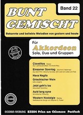Akkordeon Noten : Bunt