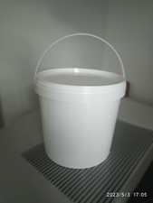 5x10 Liter Eimer Mit Deckel Weiß, Mit Lebensmittelfreigabe Imkerbedarf