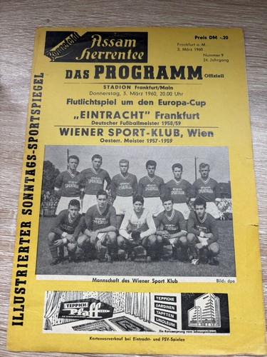 1960 programm eintracht - 1960,
