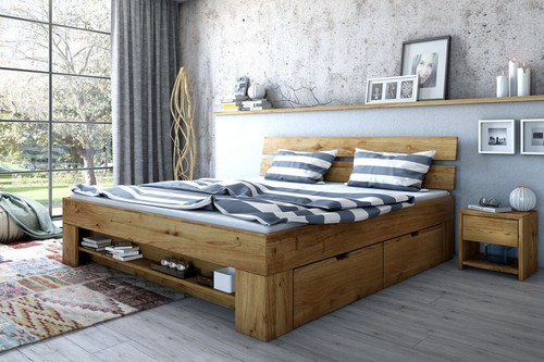 Futonbett sarah bett wildeiche - futonbett,