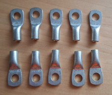 10  Kabelschuhe Rohrkabelschuhe 16 mm²  M8 Klauke  Kabelschuh Verbinder Konvolut