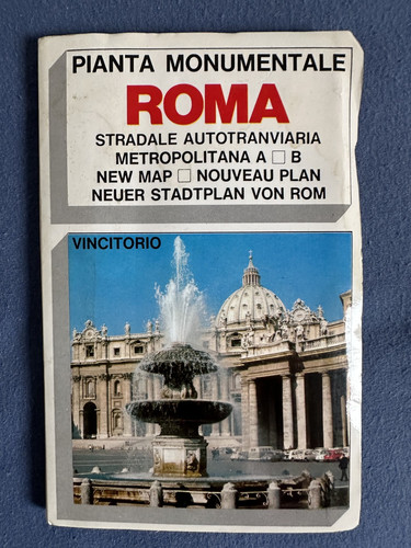 Stadtplan rom roma 1990er - rom,