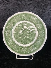 Teller Speiseteller Adams China Englisch Scenic Grün Porzellan Prunkvoll Ø25,5
