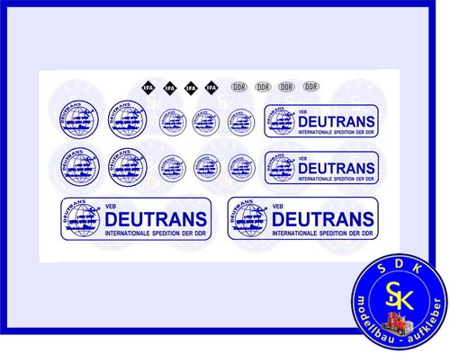Deutrans spedition ddr veb - spedition,