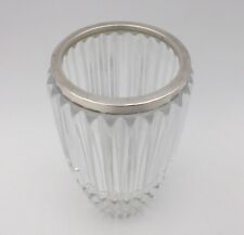 Kristallvase mit 925 Sterling