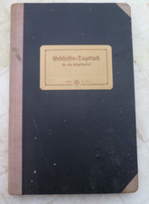 altes Geschäftsbuch 33 x 21,5 blanko leer 145 Seiten Schreibbuch um 1900 alt