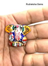 GANESH GANESHA GANPATI HINDU BUDDHISTISCH METALL BEMALT HINDU GOTT OM ELEFANT STATUE