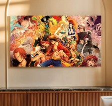 XL LEINWAND BILDER BIS 170x90x5 Anime One Piece Manga Comic Wandbild Superhelden