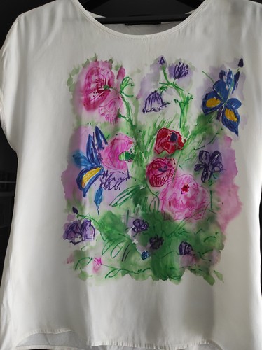 Seidenshirt l - gr.,
