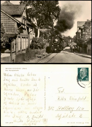 Ansichtskarte wernigerode - ansichtskarte,
