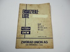 Zweirad Union Nürnberg Victoria DKW 502 503 Mofa 25 Moped Ersatzteilliste 1968