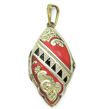Art deco anhänger medaillon - anhänger,
