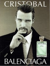 Werbung Advertising 107 2000 Herren Parfum Cristobal by Balenciaga